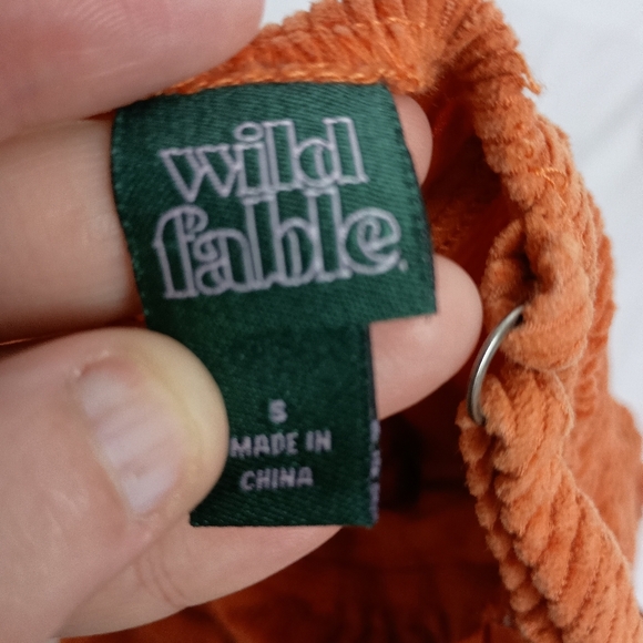 2/$30 WILD FABLE Orange Corduroy Dress (#670) - Picture 2 of 7
